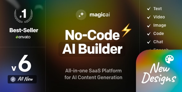 MagicAI v5.4 - OpenAI Content, Text, Image, Chat, Code Generator as SaaS - nulled