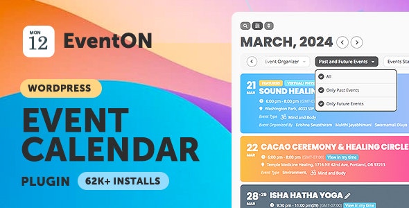 EventON v4.6.5 - WordPress Virtual Event Calendar Plugin 