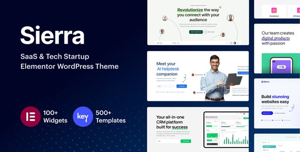 Sierra v1.3 - SaaS & Tech Startup Elementor WordPress Theme 