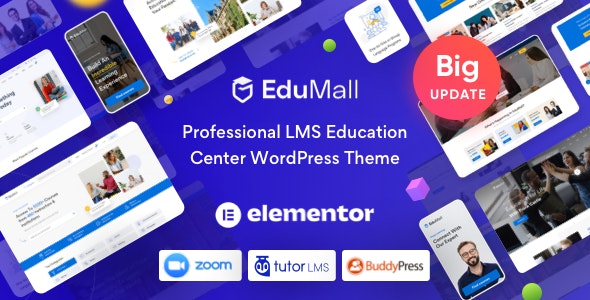 EduMall v3.9.8 - Professional LMS Education Center WordPress Theme 