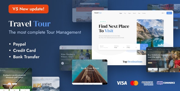 Travel Tour v5.2.0 - Tour Booking, Travel Booking Theme 