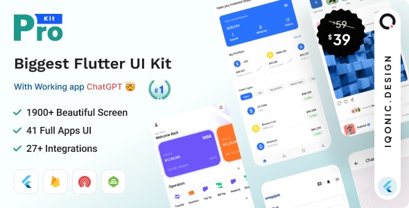 ProKit v6.5.0 - Best Selling Flutter UI Kit