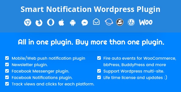 Smart Notification Wordpress Plugin v10.0