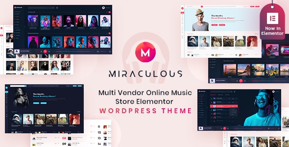 Miraculous v2.0.4 - Online Music Store WordPress Theme 