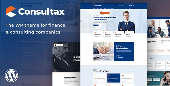 Consultax v1.2.2 - Financial & Consulting WordPress Theme 