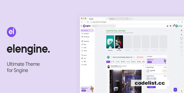 Elengine Theme for Sngine v1.5