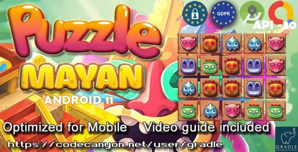 Puzzle Mayan (Admob + GDPR + Android Studio)