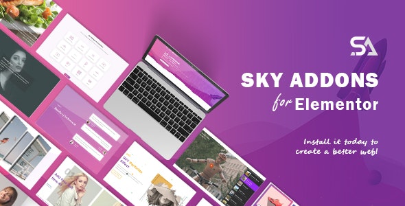 Sky Addons v2.0.2 - for Elementor Page Builder WordPress Plugin