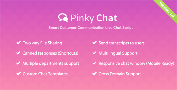 Pinky Chat v1.6 - Live Chat Support Script