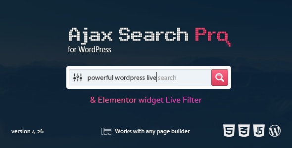 Ajax Search Pro for WordPress v4.26.11 