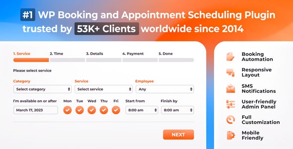 Bookly PRO v7.8 &#8211; Appointment Booking and Scheduling Software System 