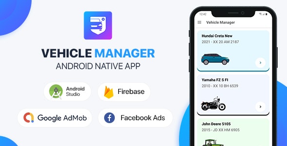 Vehicle Manager with Php Backend - Android (Kotlin) v1.6