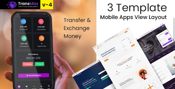 TRANS MAX v5.0 - Online Money Transfer Platform - nulled