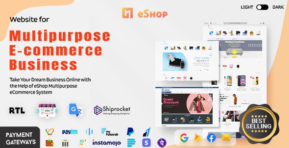 eShop Web v2.9.0 - Multi Vendor eCommerce Marketplace / CMS - nulled