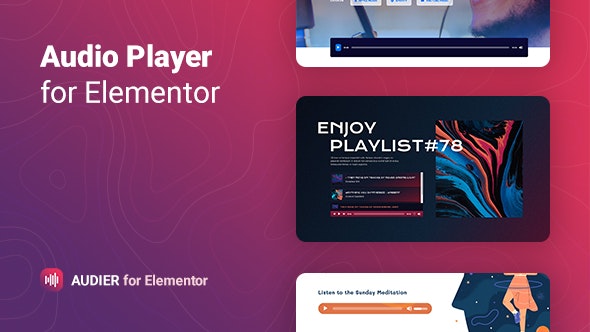 Audier v1.0.5 - Audio Player with Controls Builder for Elementor 