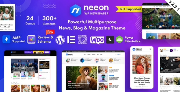 Neeon v3.0.4 - WordPress News Magazine Theme 