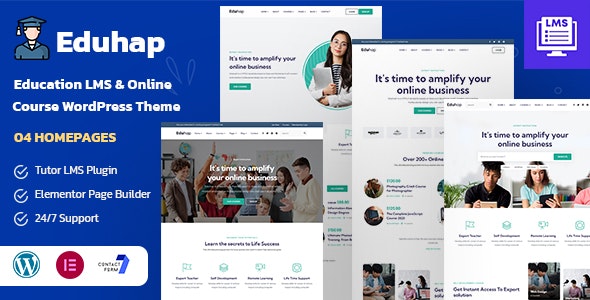 Eduhap v1.7 - Education LMS WordPress Theme 