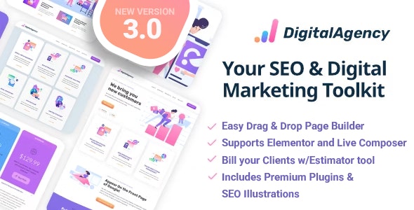 SEO WP v3.3.3 - Online Marketing, SEO, Social Media Agency 