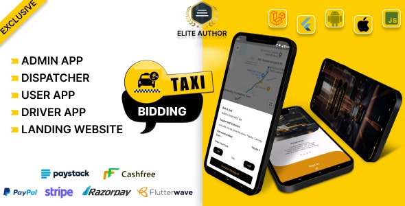 Tagxi Super Bidding - Taxi + Goods Delivery Complete Solution With Bidding Option - 24 June 2024