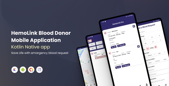 HemoLink v1.0 - Nearest Bloodbank, Blood Donor With Firebase