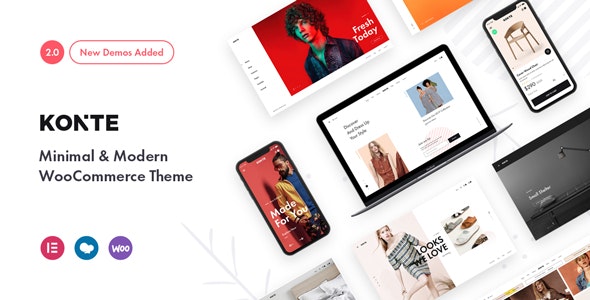 Konte v2.3.10 - Minimal & Modern WooCommerce Theme 