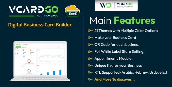 vCardGo SaaS v5.4 - Digital Business Card Builder - nulled