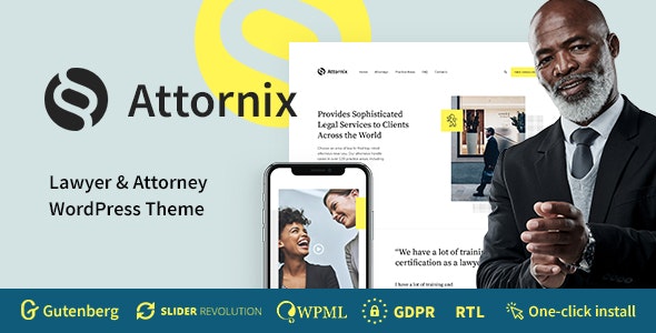 Attornix v1.1.1 - Lawyer WordPress Theme 