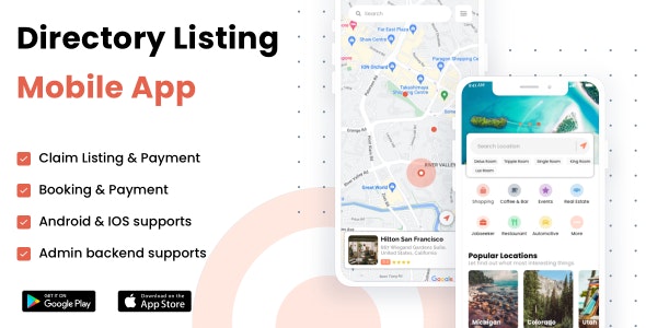 Listar FluxPro v1.2.9 - Flutter mobile directory listing & booking - Wordpress Backend