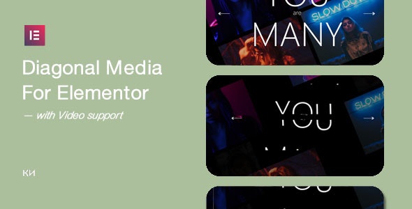 Diagonal Media for Elementor v1.0.1 