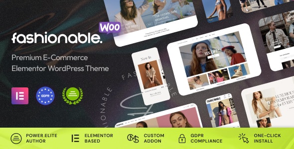 Fashionable v1.0.5 - Clothing & Apparel WooCommerce WordPress Theme 