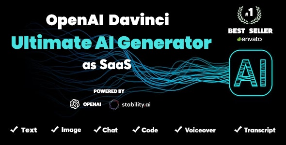 OpenAI Davinci v4.0 - AI Writing Assistant and Content Creator as SaaS - nulled