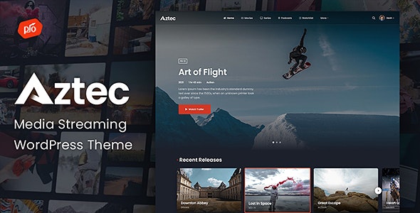 Aztec v3.6 - Video Streaming & Membership Theme 