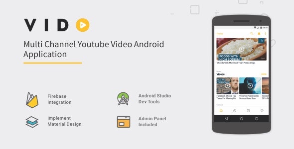 Vido v2.2 - Android Youtube Multi Channel