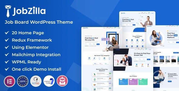 JobZilla v1.8 - Job Board WordPress Theme 