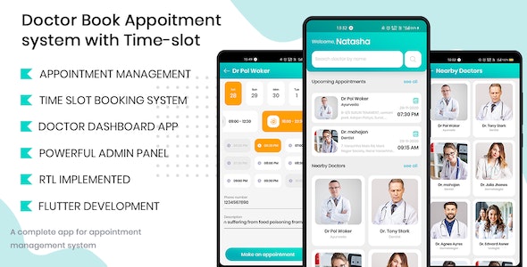 Doctor Finder v10.0 - Appointment Booking With Time-slot app