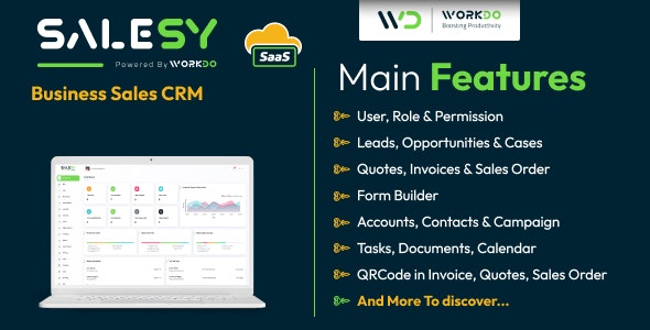 Salesy SaaS v5.4 - Business Sales CRM - nulled