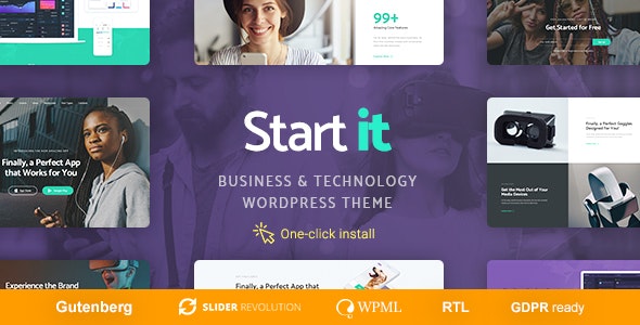 Start It v1.2.0 - Technology & Startup WP Theme 