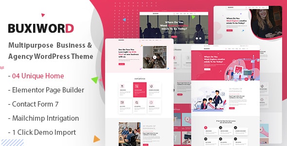 Buxiword v1.2.3 - Digital Agency WordPress Theme 