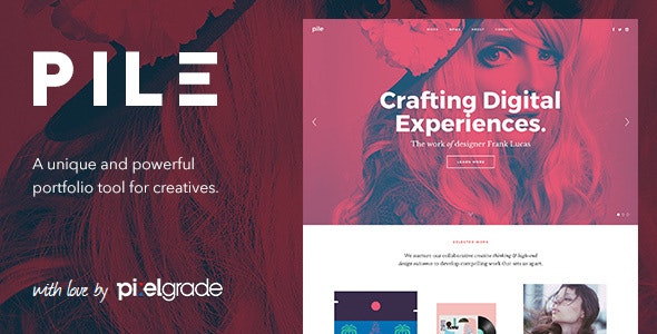 PILE v2.5.1 - An Uncoventional WordPress Portfolio Theme 