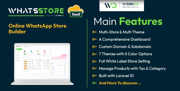 WhatsStore SaaS v7.3 - Online WhatsApp Store Builder - nulled