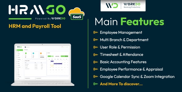 HRMGo SaaS v6.1 - HRM and Payroll Tool - nulled