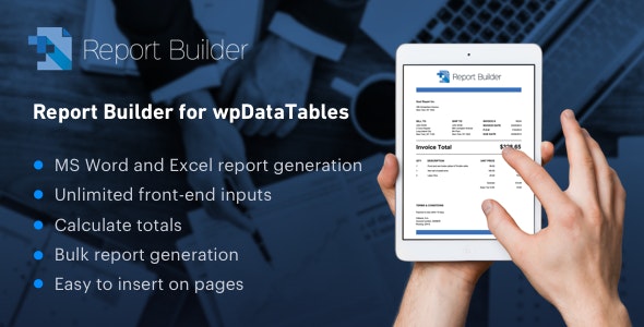 Report Builder add-on for wpDataTables v2.0 