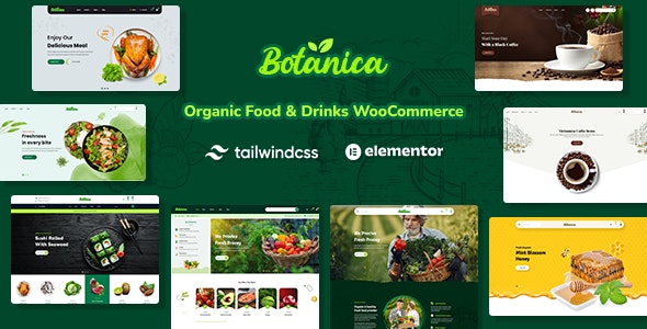 Botanica v1.2.0 - Food & Drinks Tailwind CSS WooCommerce Theme 