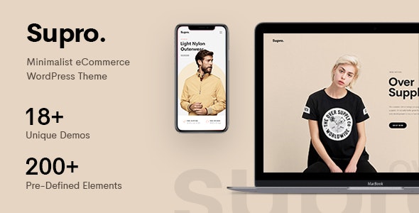 Supro v1.8.8 - Minimalist AJAX WooCommerce WordPress Theme 