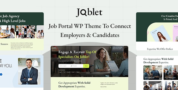 Joblet v1.0 - Job Recruitment Services WordPress Theme 