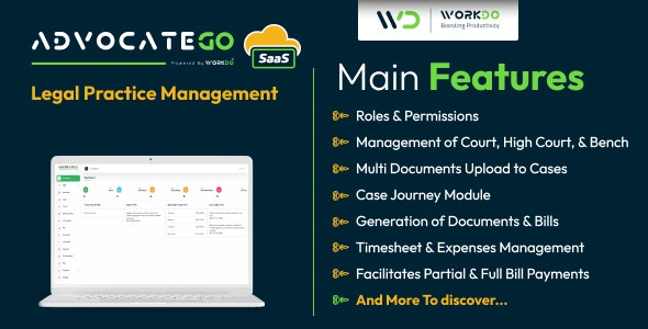 AdvocateGo SaaS v2.0.0 - Legal Practice Management - nulled