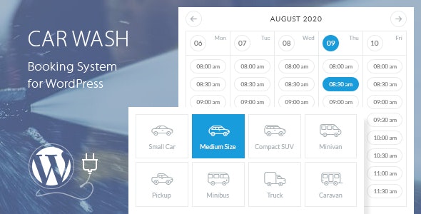 Car Wash Booking System for WordPress v2.5