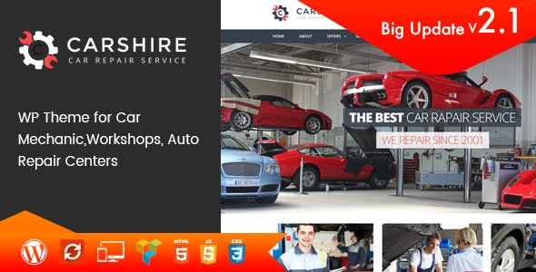 Car Shire v3.7 - Auto Mechanic & Repair WordPress Theme 