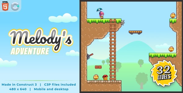 Melody's Adventure v1.0 - HTML5 Platform game