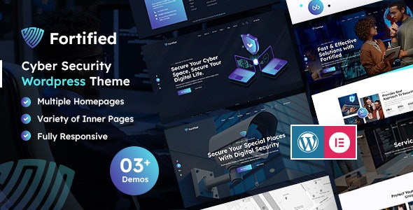 Fortified v1.0 - IT & Cyber Security WordPress Theme 